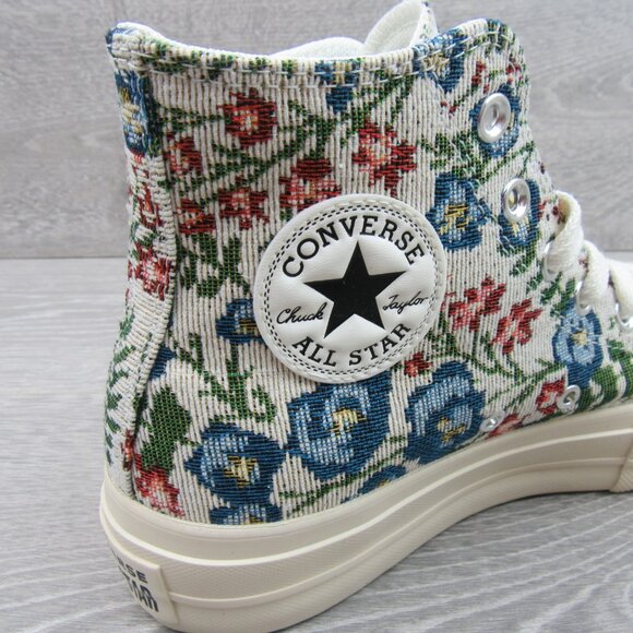 Converse CTAS Lift Platform Floral Tapestry Women's Size 8 Shoes NEW - Picture 8 of 15
